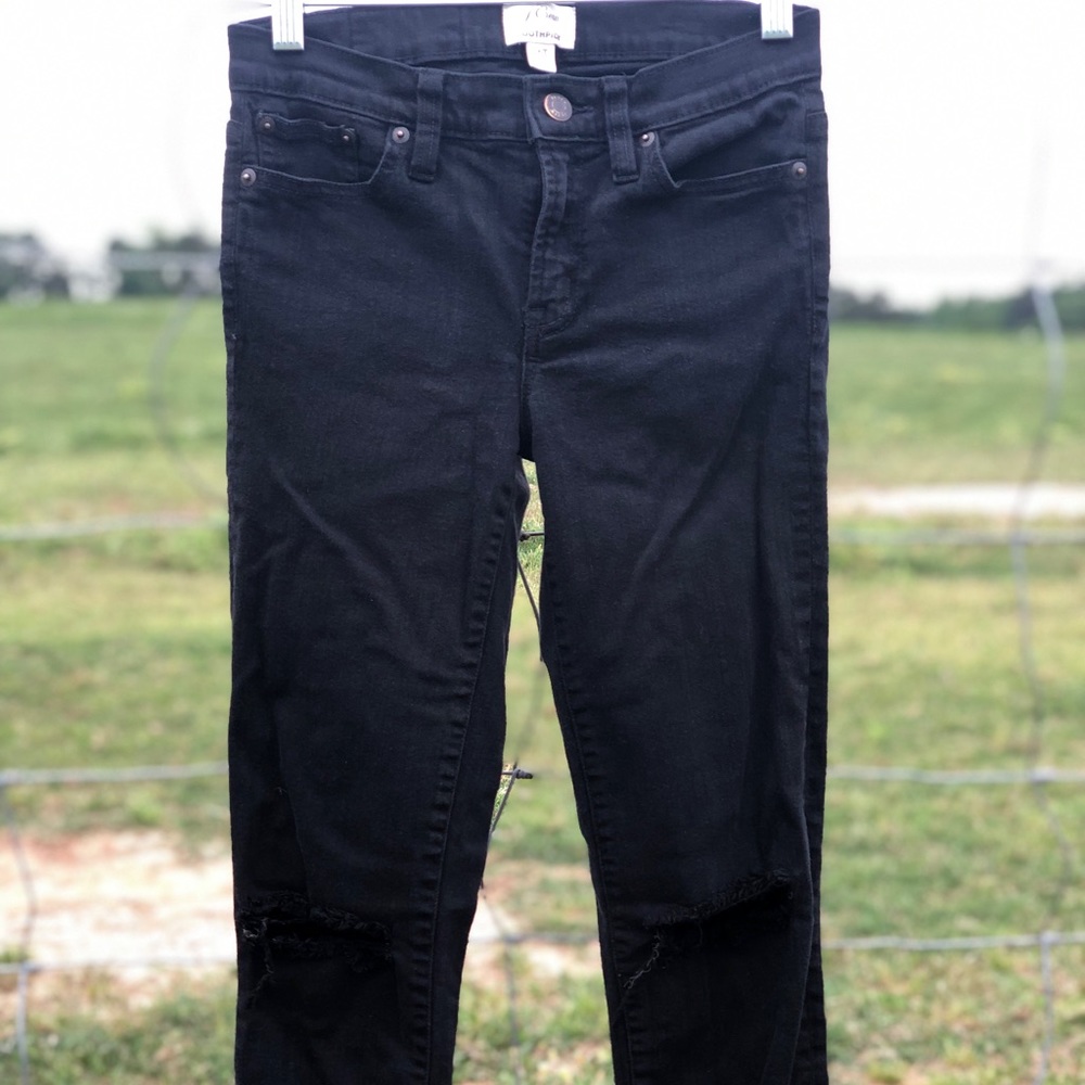 J.Crew Toothpick Distressed Jean